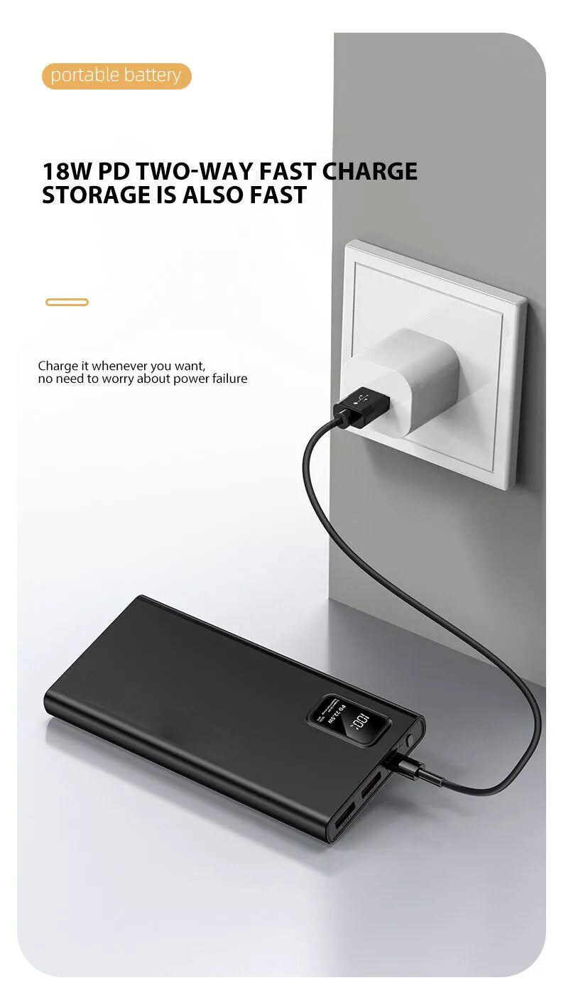 IsoTeck Portable Charger 10000mAh Battery Pack with High-Speed USB Charging